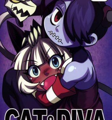 Amazing CAT&DIVA- Skullgirls hentai Transsexual