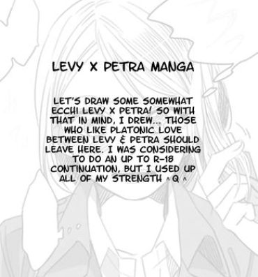 Gay Facial Levi × Petra Manga- Shingeki no kyojin hentai Abuse