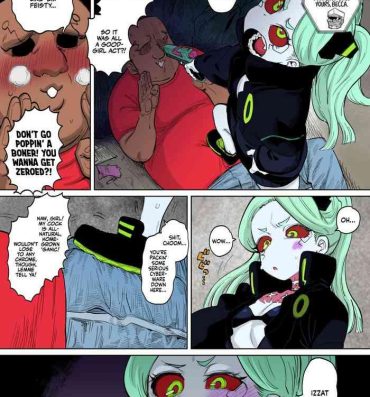 Lezbi Rebecca-chan to Zukobako Manga | Gettin’ Busy With Becca- Cyberpunk hentai Great Fuck